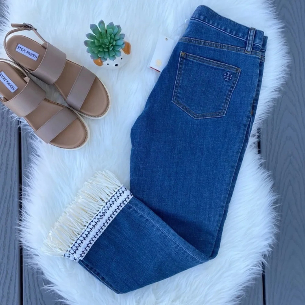 Tory Burch Fringe Jeans